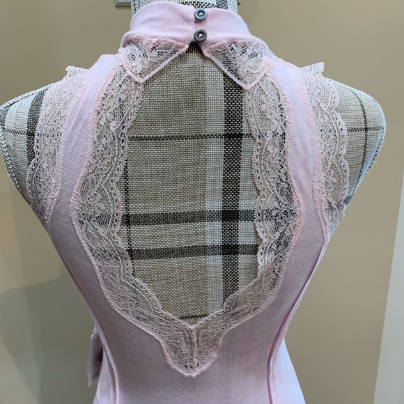 FREE PEOPLE PULLOVER TOP TRIMMED IN LACE - Picture 4 of 6